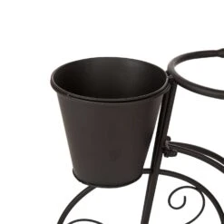 Glitzhome 20.75 In. H X 20 In. W X 7.25 In. D Metal Bicycle Garden Planter Black -ORBIT || ACE || TORO Shop 056fb19a 97cb 440f 8ecf 4ab36eafbce8