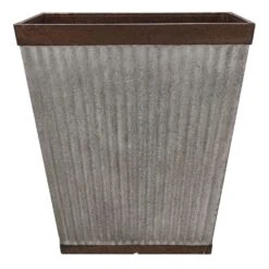 Southern Patio 16 In. H X 16 In. W X 16 In. D Resin Westlake Planter Rustic Gray