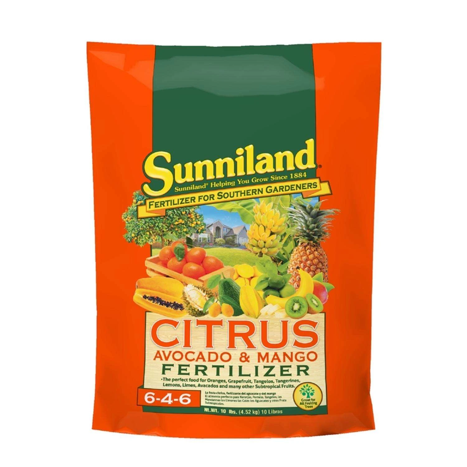 Sunniland Avocado And Mango 6-4-6 Plant Fertilizer 10 Lb 3 Sunniland Avocado And Mango 6-4-6 Plant Fertilizer 10 Lb