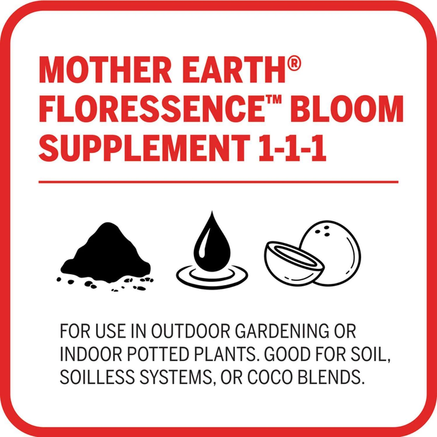Mother Earth Liquid Floressence Bloom Plant Supplement 1 Qt 5 Mother Earth Liquid Floressence Bloom Plant Supplement 1 Qt - Image 3