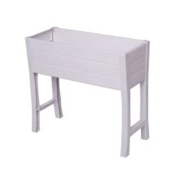 NuVue 32 In. H X 36 In. W X 11 In. D X 15 In. D Vinyl Elevated Garden Box White