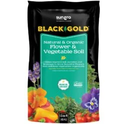 Black Gold Organic Flower And Vegetable Garden Soil 1.5 Cu Ft