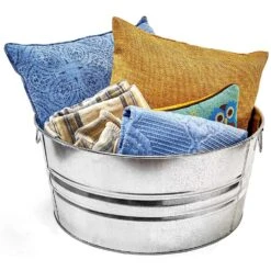 Behrens 16-3/4 Gal Steel Tub Round -ORBIT || ACE || TORO Shop 101463ea 4e25 4ce0 a505 d8ed19d73939