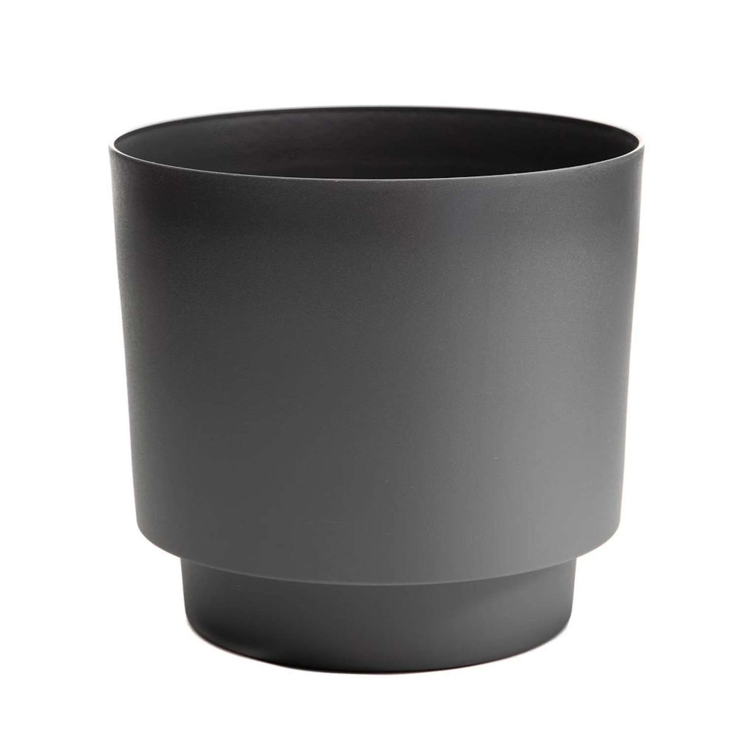 Bloem Hopson 5 In. H X 6 In. D Plastic Planter Charcoal Gray 3 Bloem Hopson 5 In. H X 6 In. D Plastic Planter Charcoal Gray