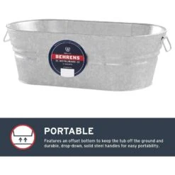 Behrens 4 Gal Steel Tub Oval 16 Behrens 4 Gal Steel Tub Oval -ORBIT || ACE || TORO Shop 11dfb193 0e75 4b86 ac62 854955ed402d