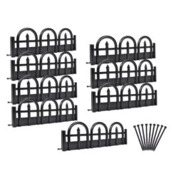 EasyFlex 10 Ft. L Plastic Black Landscape Edging Kit