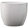 SK Pottery 5.9 In. H X 6.3 In. D Clay Basel Ceramic Pot Light Gray