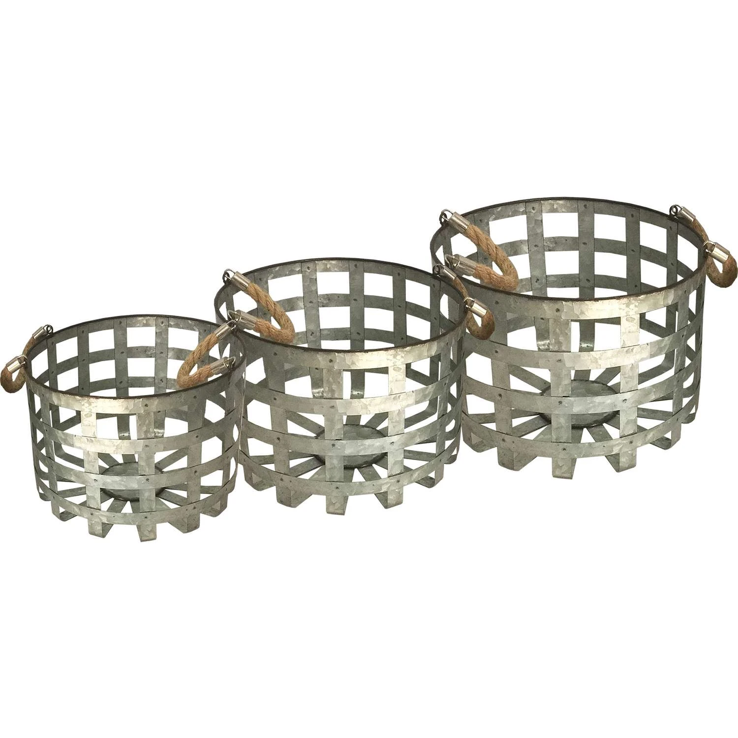 Avera Products Metal Planter Galvanized 4 Avera Products Metal Planter Galvanized - Image 2
