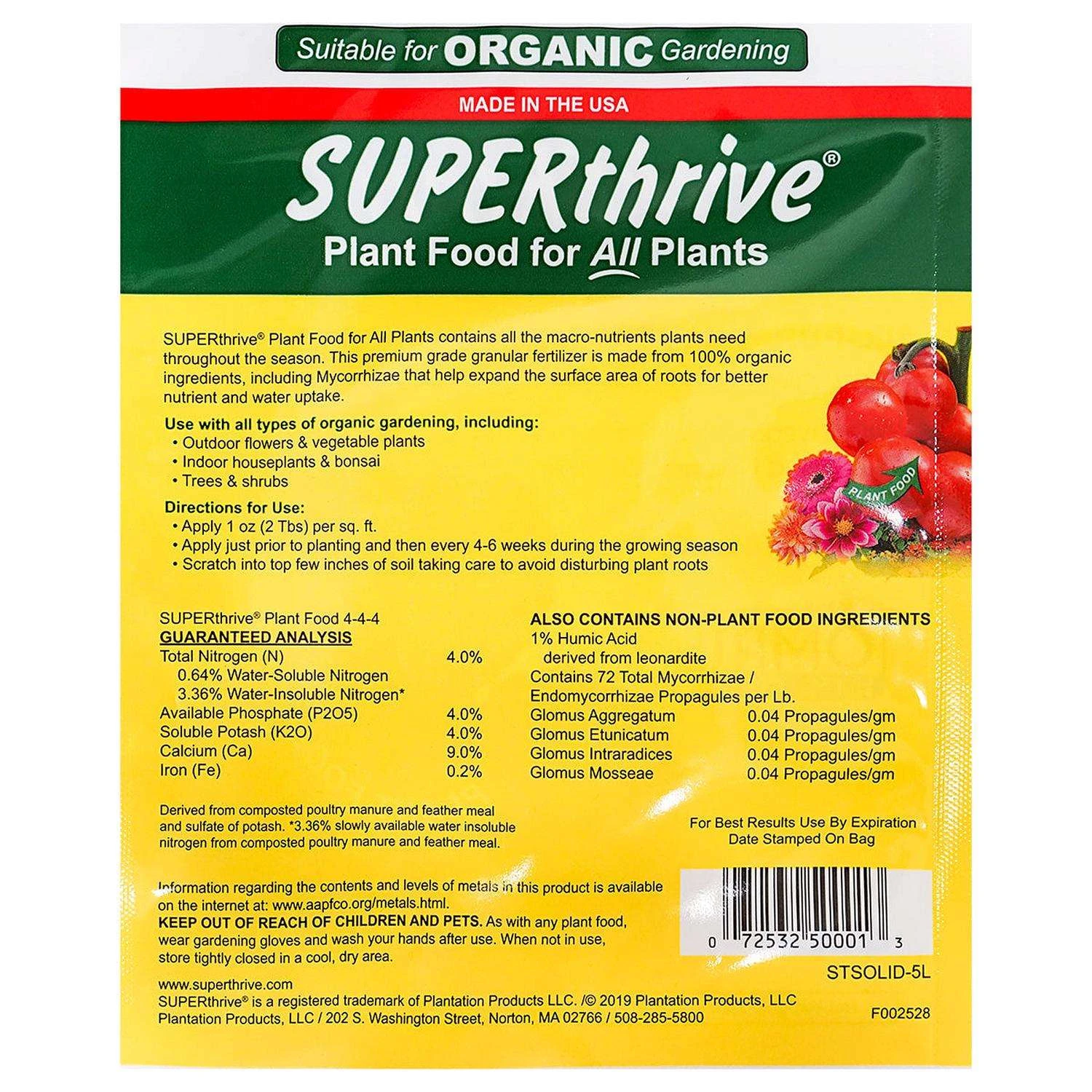 SUPERthrive Organic Granules Multiple Plant Food 2.2 Lb 5 SUPERthrive Organic Granules Multiple Plant Food 2.2 Lb - Image 3