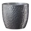 SK Pottery 5.1 In. H X 5.5 In. D Clay Boston Ceramic Pot Silver