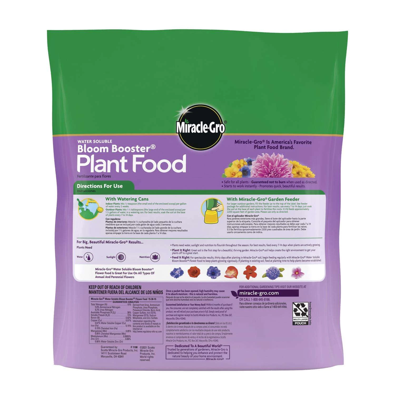 Miracle-Gro Bloom Booster Powder Plant Food 5.5 Lb 4 Miracle-Gro Bloom Booster Powder Plant Food 5.5 Lb - Image 2