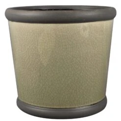 Trendspot Belleville 8.35 In. H X 9.2 In. W X 9.2 In. D X 9 In. D Ceramic Planter Gray