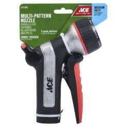 Ace 8 Pattern Metal Heavy-Duty Hose Nozzle