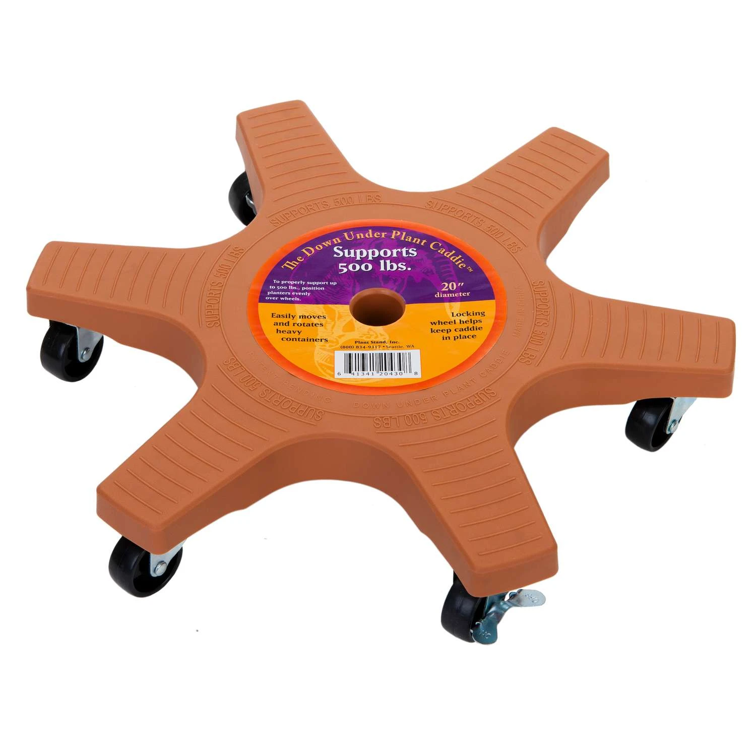 Down Under 3.5 In. H Terracotta Plastic Wheeled Plant Stand 3 Down Under 3.5 In. H Terracotta Plastic Wheeled Plant Stand