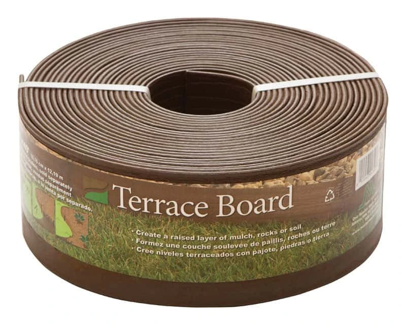 Master Mark Terrace Board 40 Ft. L X 4 In. H Plastic Brown Lawn Edging 3 Master Mark Terrace Board 40 Ft. L X 4 In. H Plastic Brown Lawn Edging
