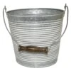 Robert Allen 9 In. H X 10 In. W Metal Planter Whitewash