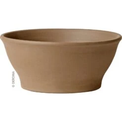 Deroma 12.6 In. W X 12.6 In. D Clay Low Bowl Bowl Planter Terracotta