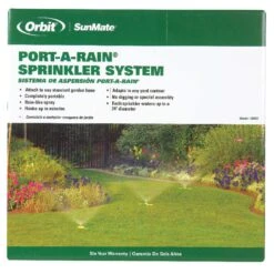 Orbit Port-A-Rain Plastic Non-tipping Base Stationary Sprinkler 2827 Sq Ft