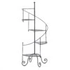 Summerfield Terrace Spiral Staircase 39 In. H Black Iron Plant Stand