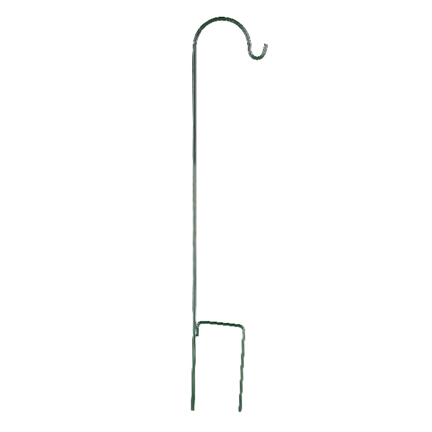 Audubon Green Steel 42 In. H Single Crook Plant Hanger 1 Pk 3 Audubon Green Steel 42 In. H Single Crook Plant Hanger 1 Pk
