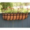 Panacea 48 In. W Steel Deck Rail Planter Black -ORBIT || ACE || TORO Shop 296fe6e6 8f0a 4788 9acc 8f27d74b425d
