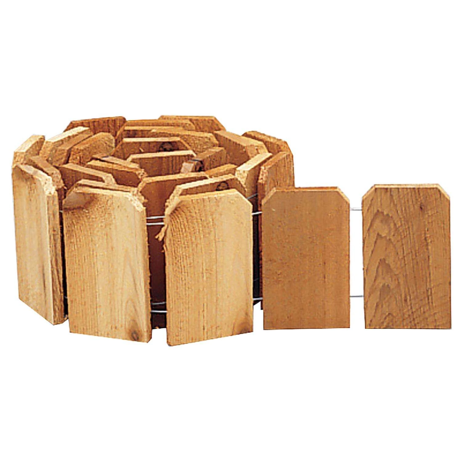 Greenes 10 Ft. L X 6 In. H Cedar Natural Lawn Edging 3 Greenes 10 Ft. L X 6 In. H Cedar Natural Lawn Edging