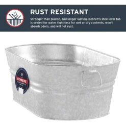 Behrens 16 Gal Steel Tub Oval 18 Behrens 16 Gal Steel Tub Oval -ORBIT || ACE || TORO Shop 31c958db 4fe0 4bce 96ae de626122c071