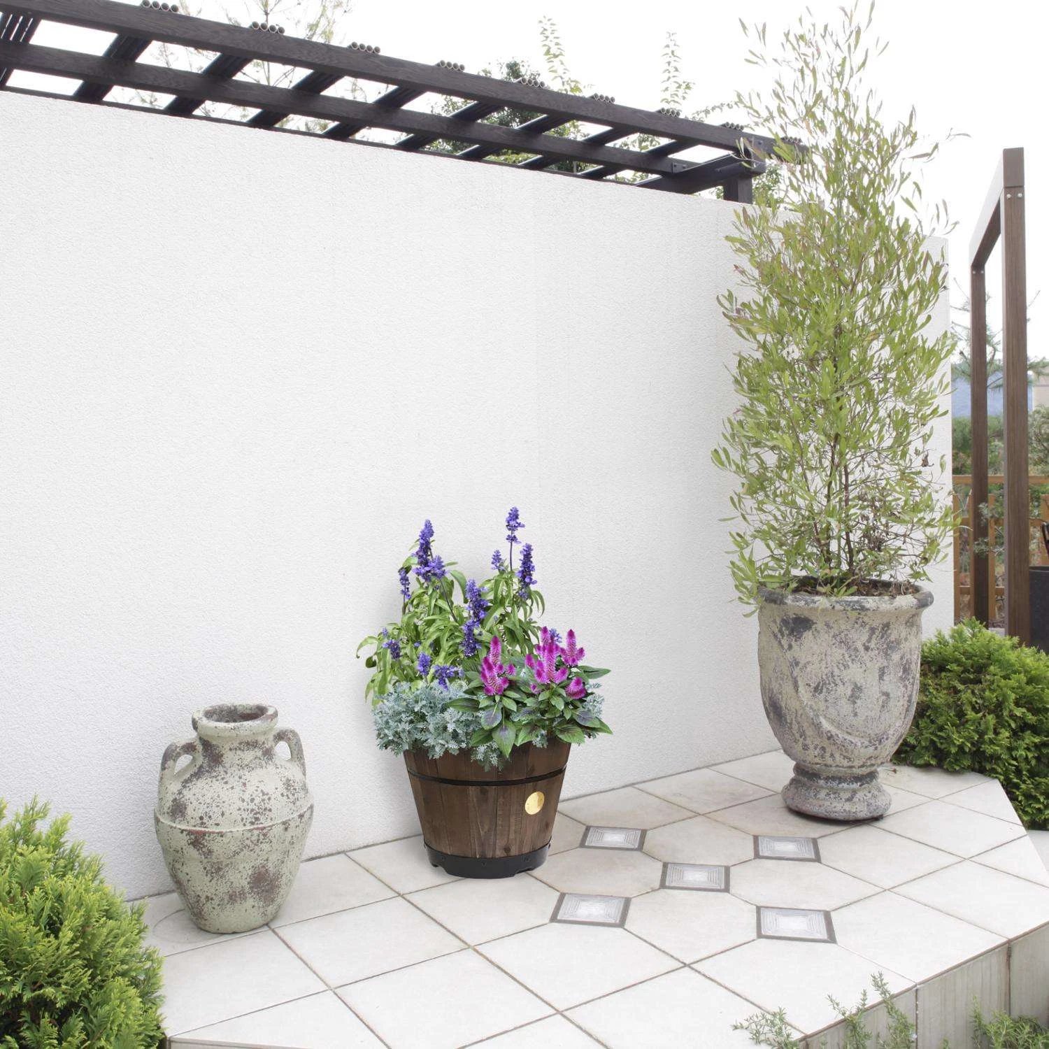 VegTrug 13.38 In. H X 18 In. D Cedar Barrel Brown 6 VegTrug 13.38 In. H X 18 In. D Cedar Barrel Brown - Image 4