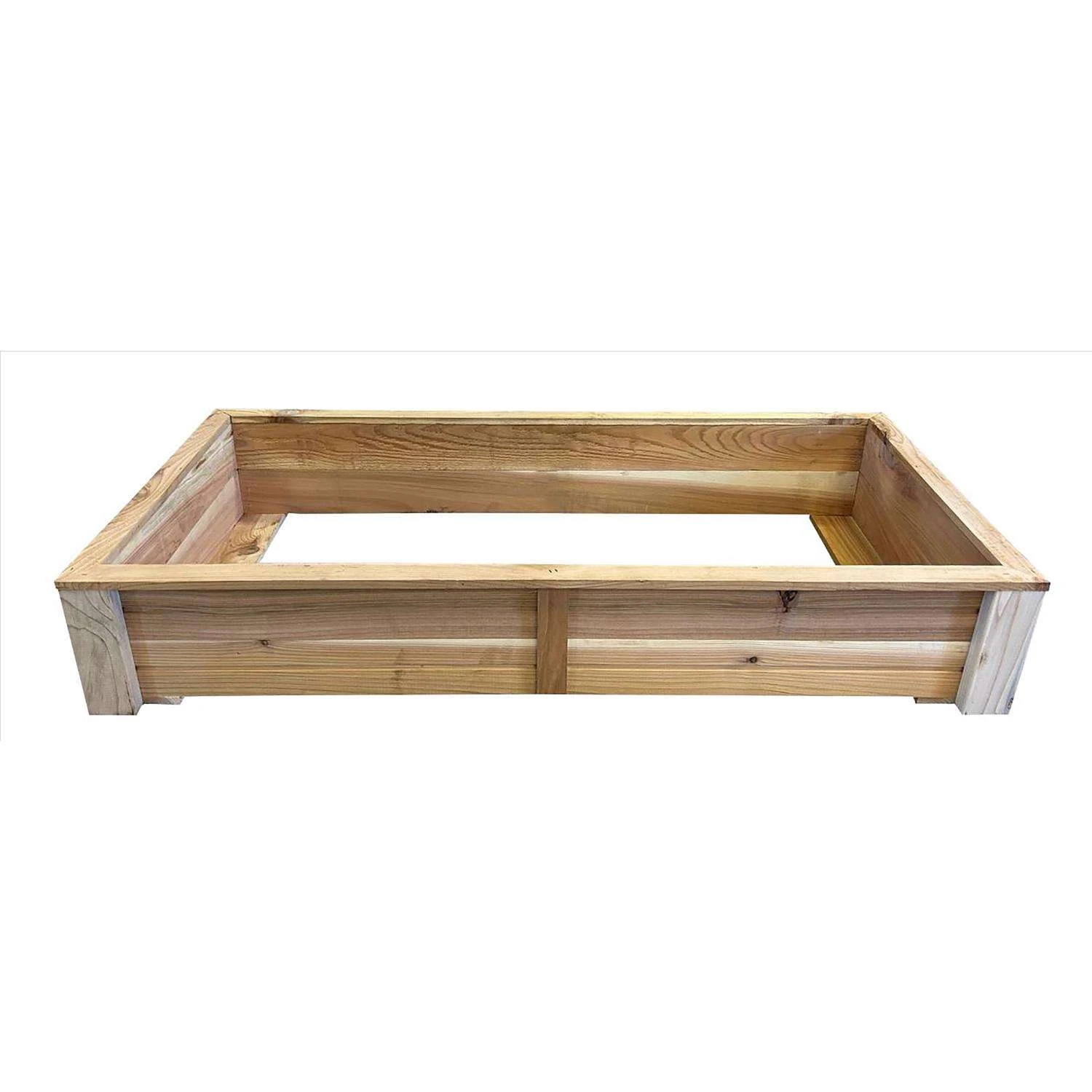 Real Wood Products 8 In. H X 23 In. W X 45 In. D Cedar Raised Garden Bed Tan 3 Real Wood Products 8 In. H X 23 In. W X 45 In. D Cedar Raised Garden Bed Tan