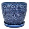 Trendspot Mediterranean 10.16 In. H X 11.9 In. W X 11.9 In. D X 12 In. D Ceramic Planter Blue 2 Trendspot Mediterranean 10.16 In. H X 11.9 In. W X 11.9 In. D X 12 In. D Ceramic Planter Blue -ORBIT || ACE || TORO Shop 33d81be0 1f31 4126 a685 4dc19dc41b91