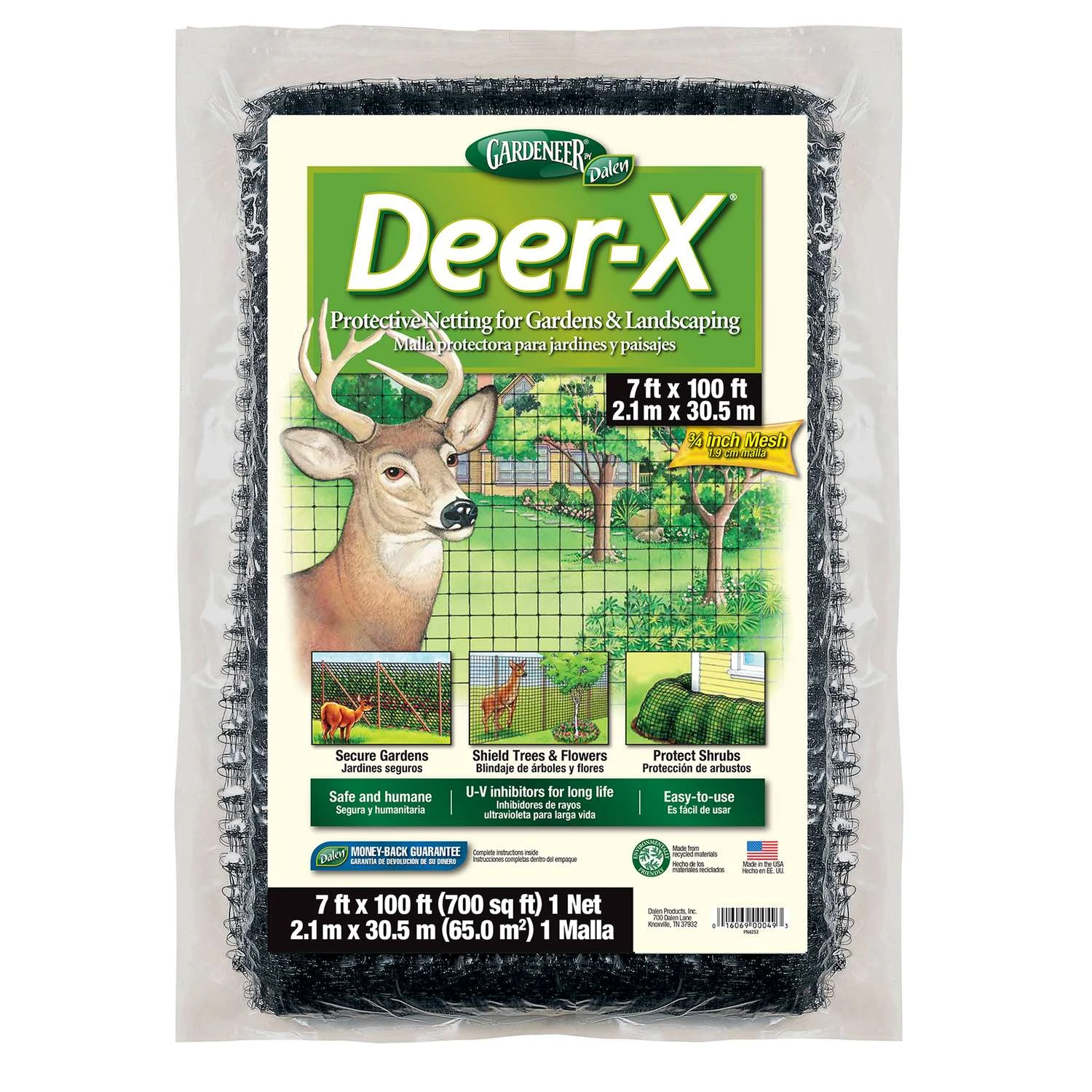 Gardeneer Deer-X 100 Ft. L X 7 Ft. W 1 Pk Protective Netting 3 Gardeneer Deer-X 100 Ft. L X 7 Ft. W 1 Pk Protective Netting
