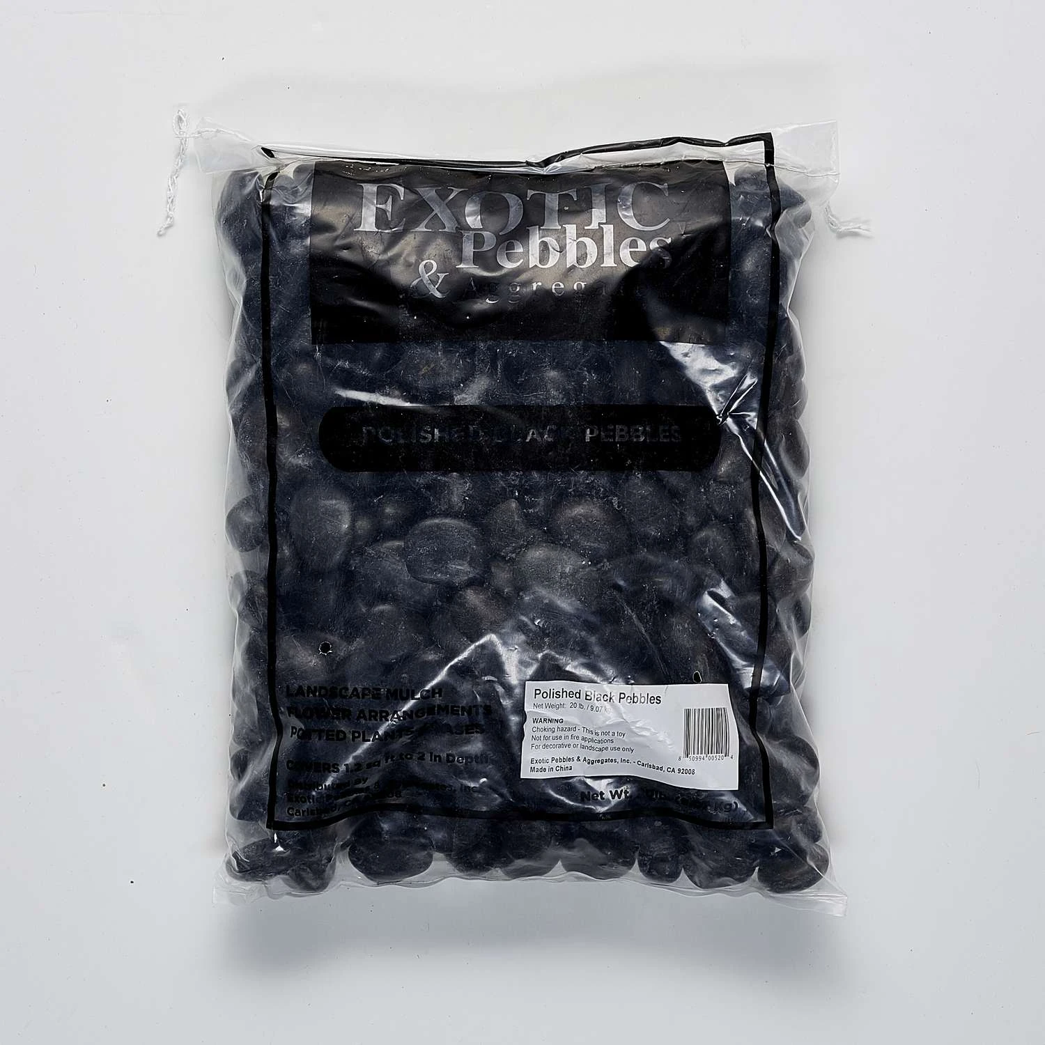 Exotic Pebbles & Aggregates Black Stone Deco Pebbles 20 Lb 3 Exotic Pebbles & Aggregates Black Stone Deco Pebbles 20 Lb