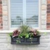 Mayne Nantucket 10 In. H X 11.5 In. W X 36 In. D Plastic Window Box Black