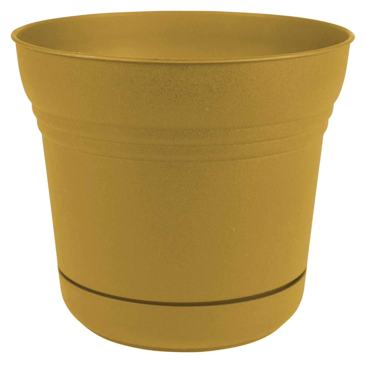 Bloem Saturn 10 In. D Polyresin Planter Yellow 3 Bloem Saturn 10 In. D Polyresin Planter Yellow