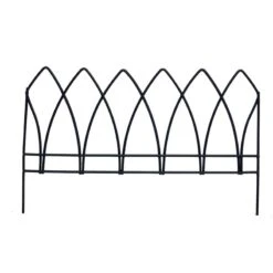 Panacea 24 In. L X 15 In. H Steel Black Gothic Arch Garden Edging