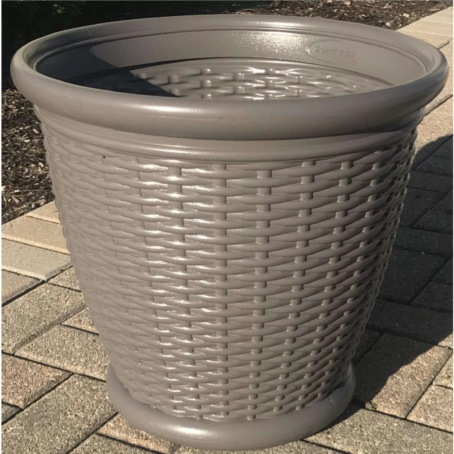 Suncast 15.75 In. H X 18 In. W X 18 In. D X 18 In. D Resin Chariton Planter Gray 3 Suncast 15.75 In. H X 18 In. W X 18 In. D X 18 In. D Resin Chariton Planter Gray