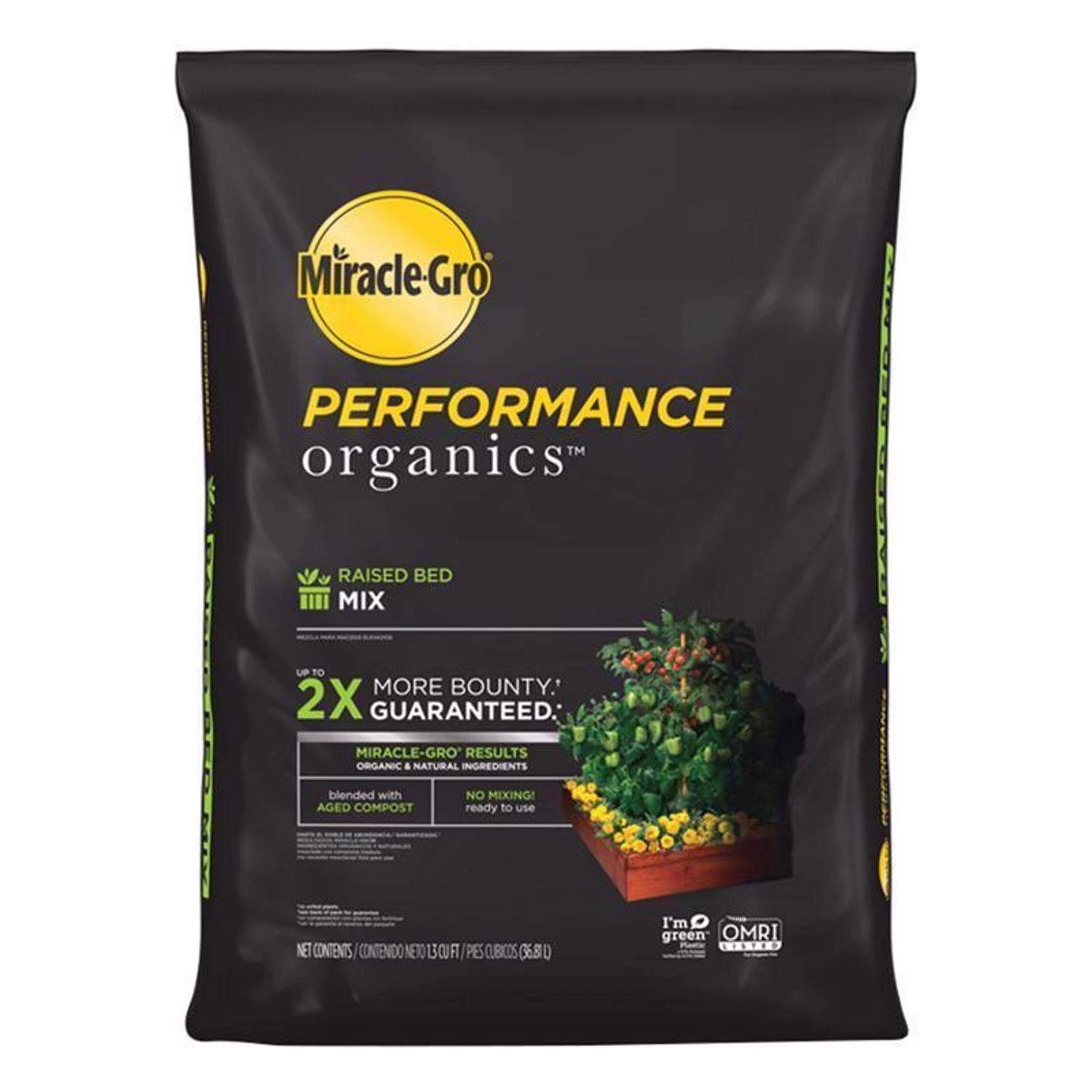 Miracle-Gro Performance Organics Organic All Purpose Raised Bed Soil 1.3 Cu Ft 3 Miracle-Gro Performance Organics Organic All Purpose Raised Bed Soil 1.3 Cu Ft