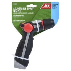 Ace 2 Pattern Adjustable Shower And Stream Metal Hose Nozzle