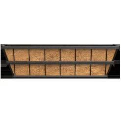 Panacea 30 In. H Steel Deck And Window Box Planter Black