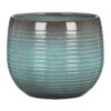 Scheurich Linara 5 In. D Ceramic Flower Pot Blue Sea Struck -ORBIT || ACE || TORO Shop 48c71944 ff70 4986 8423 6d3f6ef28186