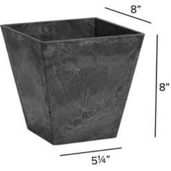 Novelty Artstone 8 In. H X 7.8 In. W X 7.8 In. D Resin Ella Planter Black 10 Novelty Artstone 8 In. H X 7.8 In. W X 7.8 In. D Resin Ella Planter Black -ORBIT || ACE || TORO Shop 48f583ba bd38 4402 88a3 24344ff294e9