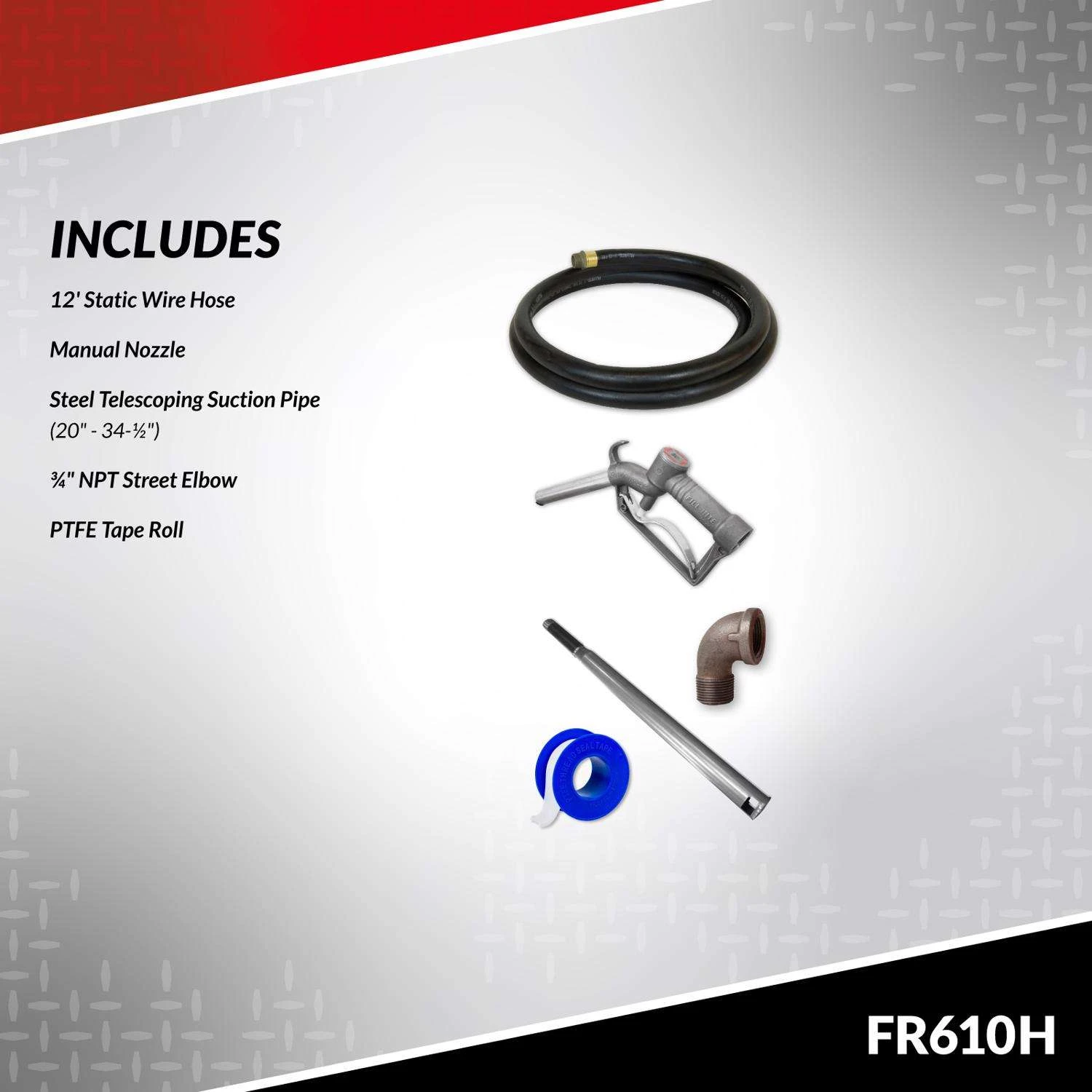 Fill-Rite Cast Iron Fuel Pump Hose And Nozzle 15 Gpm 5 Fill-Rite Cast Iron Fuel Pump Hose And Nozzle 15 Gpm - Image 3