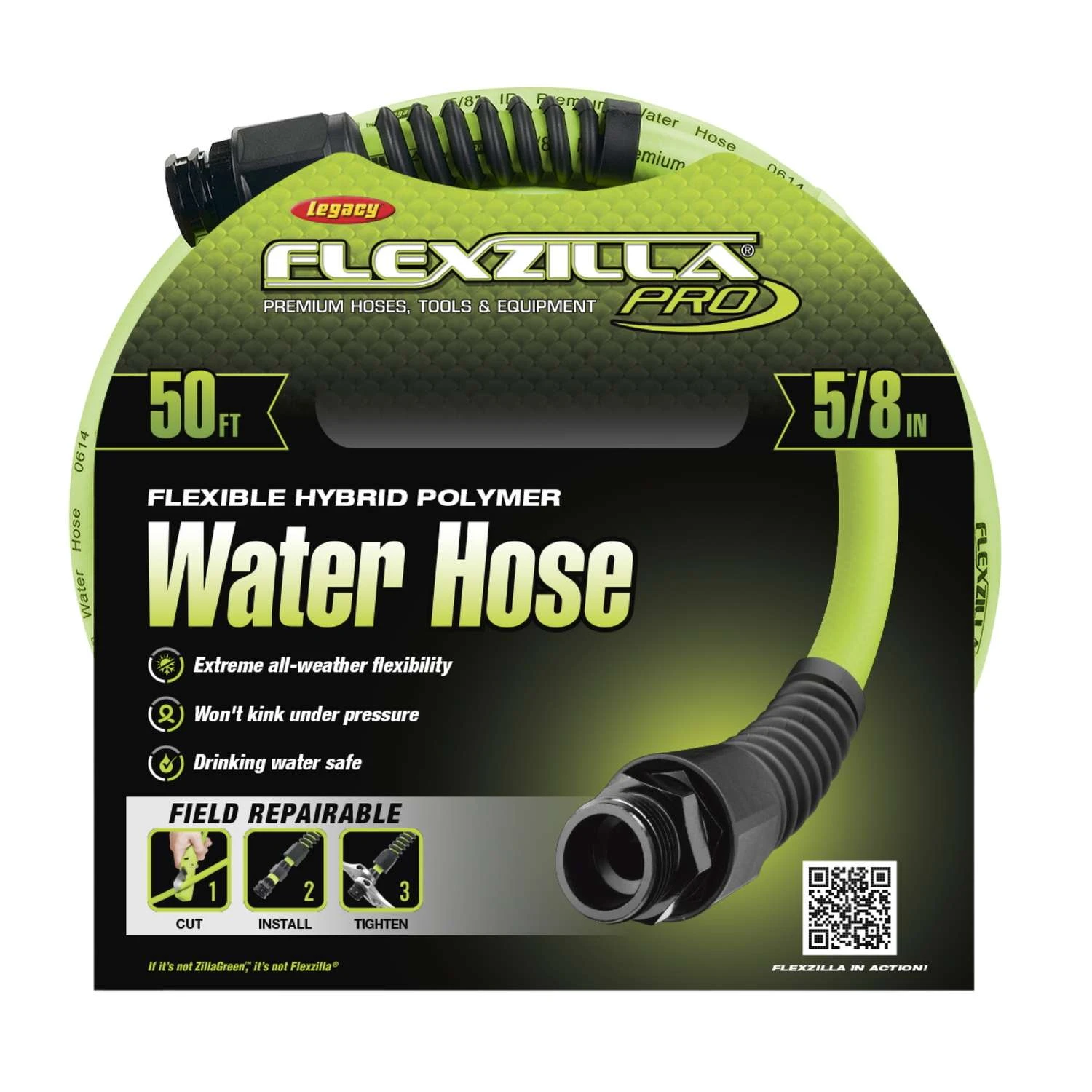 Flexzilla 5/8 In. D X 50 Ft. L Heavy Duty Garden Hose 3 Flexzilla 5/8 In. D X 50 Ft. L Heavy Duty Garden Hose