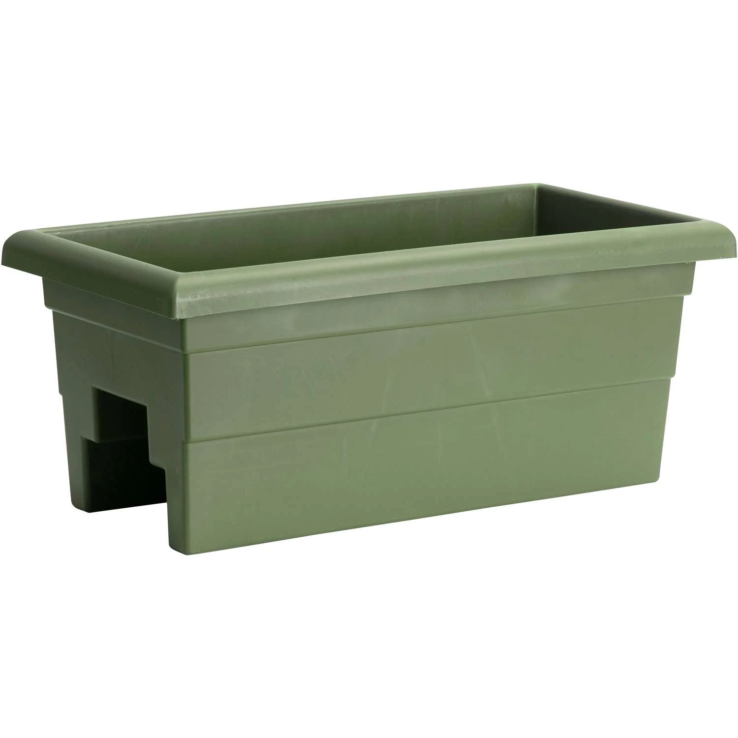 Novelty 10 In. H X 12 In. W X 24 In. D Plastic Countryside Over-The-Rail Deck Rail Planter Sage 3 Novelty 10 In. H X 12 In. W X 24 In. D Plastic Countryside Over-The-Rail Deck Rail Planter Sage