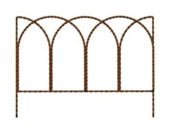Panacea 20 In. L X 14 In. H Steel Brown Leaf Border Edging