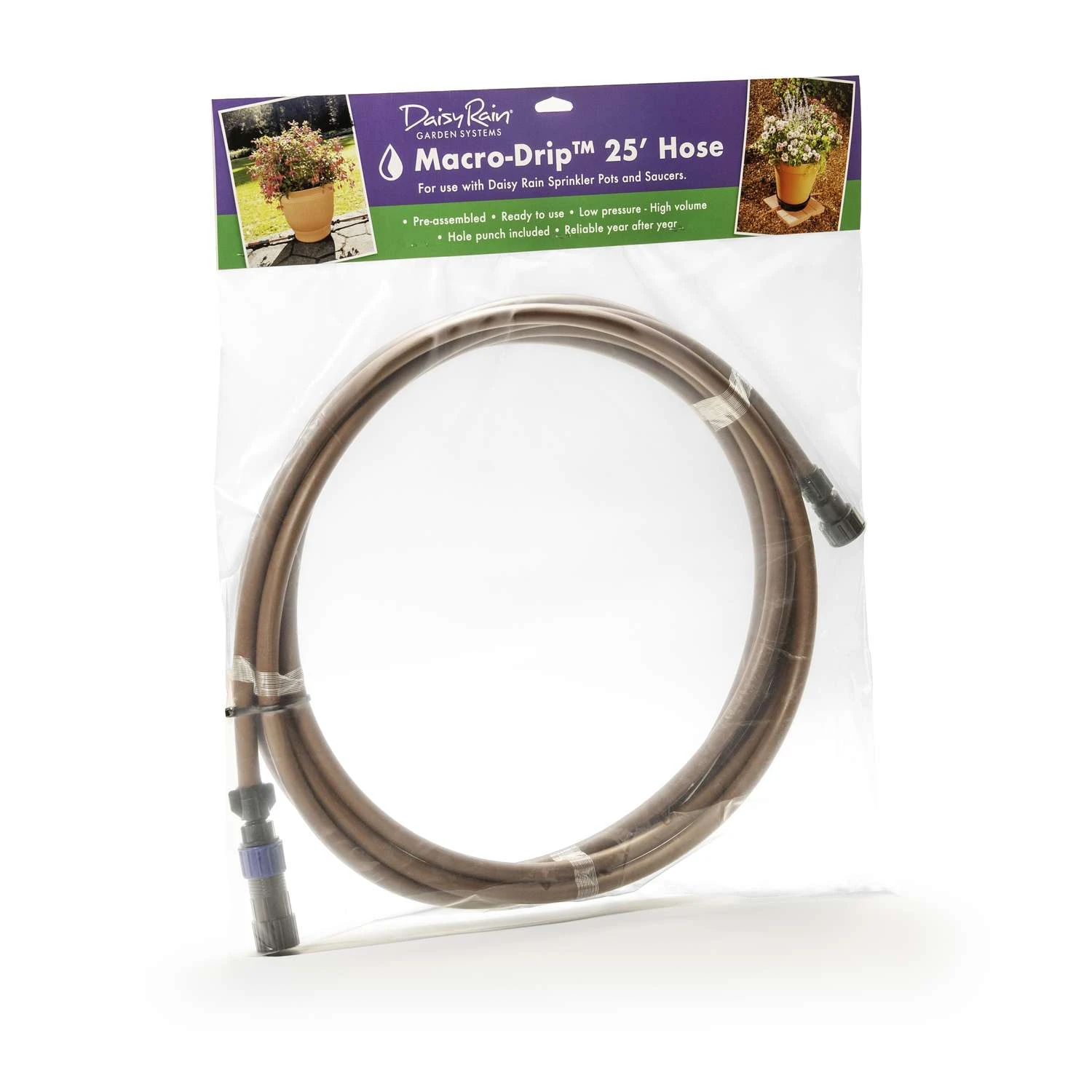 Daisy Rain Garden Systems Macro-Drip Polyethylene Drip Irrigation Tubing 1/2 In. D X 25 Ft. L 3 Daisy Rain Garden Systems Macro-Drip Polyethylene Drip Irrigation Tubing 1/2 In. D X 25 Ft. L