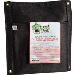 Smart Pot WallFlowers 18 In. H X 16 In. W Geo-Thermal Fabric Grow Bag Planter Black