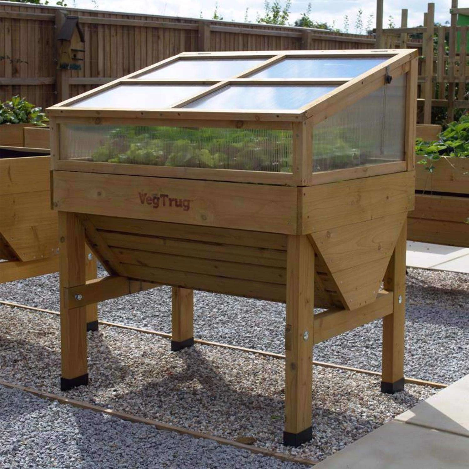 VegTrug Cold Frame Natural 18 In. H X 41 In. W Raised Bed Greenhouse 4 VegTrug Cold Frame Natural 18 In. H X 41 In. W Raised Bed Greenhouse - Image 2