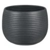 Scheurich Linara 6.25 In. D Ceramic Flower Pot Graphite