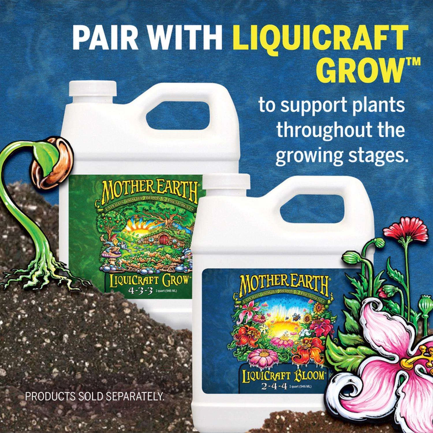 Mother Earth LiquiCraft Bloom All Plant 2-4-4 Plant Fertilizer 1 Qt 8 Mother Earth LiquiCraft Bloom All Plant 2-4-4 Plant Fertilizer 1 Qt - Image 6